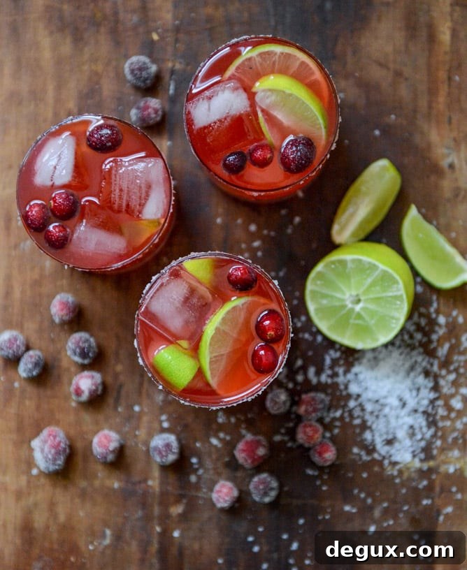 fresh cranberry ginger vanilla margaritas (with sugared cranberries!) I howsweeteats.com fresh cranberry ginger vanilla margaritas (with sugared cranberries!) I howsweeteats.com