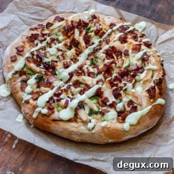 Turkey, Bacon & Avocado Ranch Pizza Recipe 2 img 36038 5