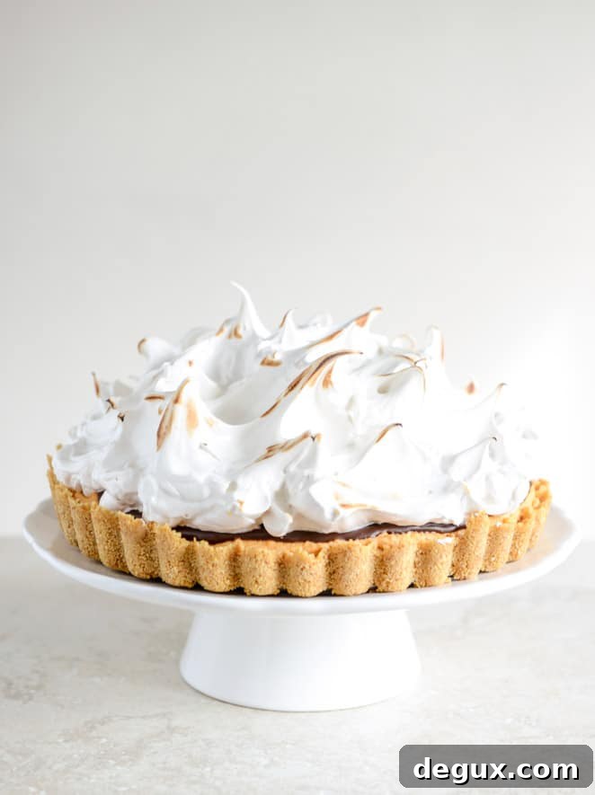 pumpkin s'mores tart I howsweeteats.com