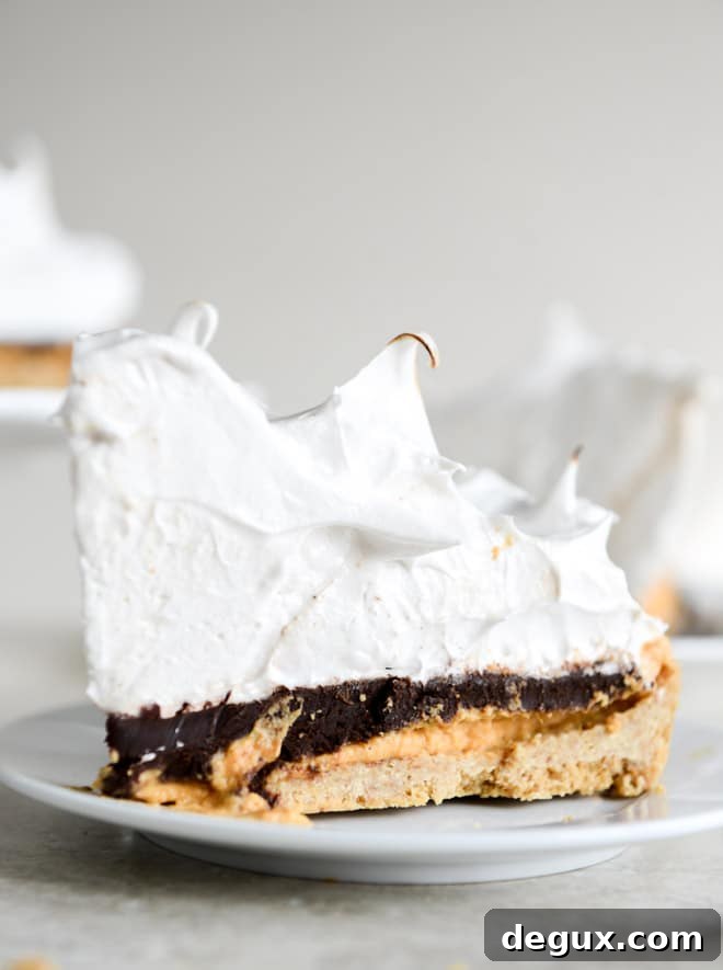 pumpkin s'mores tart I howsweeteats.com