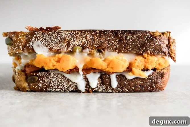 Leftover Sweet Potato Casserole, Brie and Bacon Grilled Cheese I howsweeteats.com Leftover Sweet Potato Casserole, Brie and Bacon Grilled Cheese I howsweeteats.com