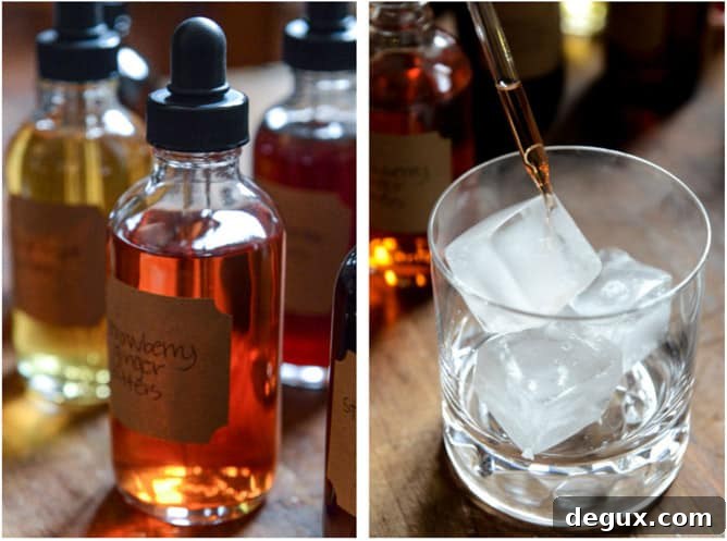 Homemade Cocktail Bitters: Cherry Vanilla, Chocolate, Grapefruit & Strawberry Ginger I howsweeteats.com