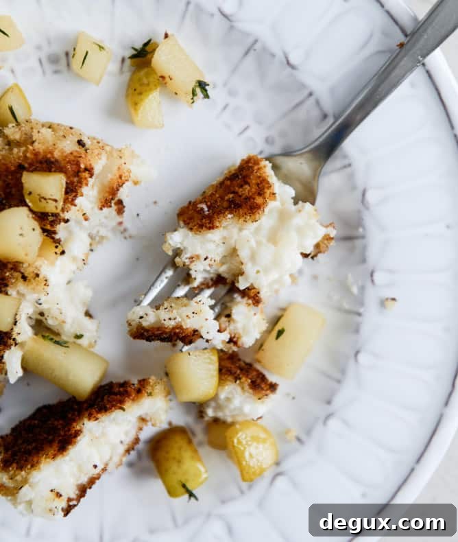 Crispy Goat Cheese Risotto Cakes with Vanilla Salted Winter Pears I howsweeteats.com Crispy Goat Cheese Risotto Cakes with Vanilla Salted Winter Pears I howsweeteats.com