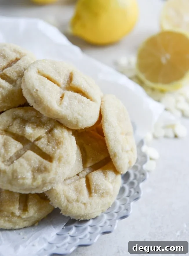 white chocolate lemon butter cookies I howsweeteats.com white chocolate lemon butter cookies I howsweeteats.com