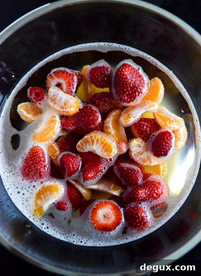 Strawberry Satsuma Champagne Sangria