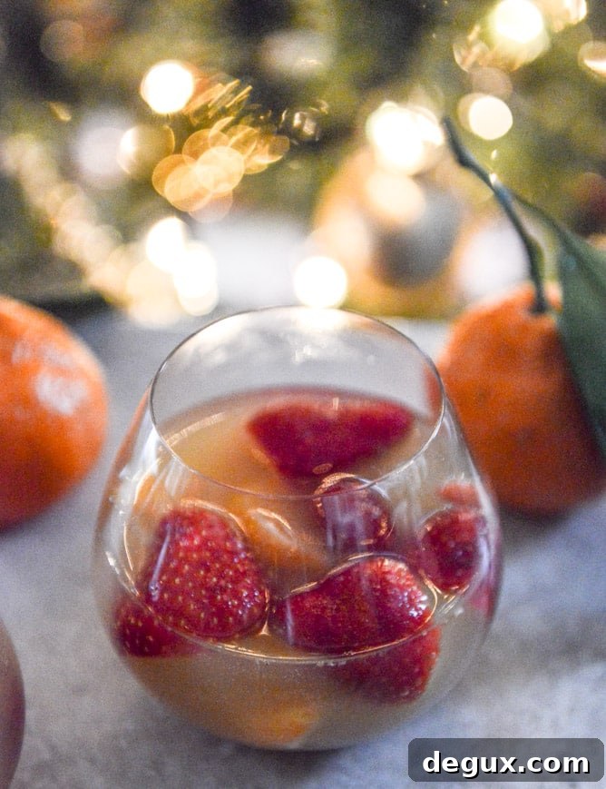 Strawberry Satsuma Champagne Sangria
