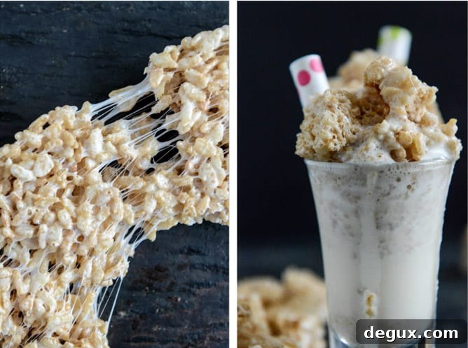 Spiked Rice Krispie Treat Shake Shooters I howsweeteats.com