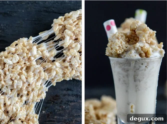 Spiked Rice Krispie Treat Shake Shooters I howsweeteats.com