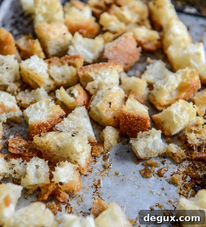 Warm Brussels Caesar with Bacon Ciabatta Croutons I howsweeteats.com