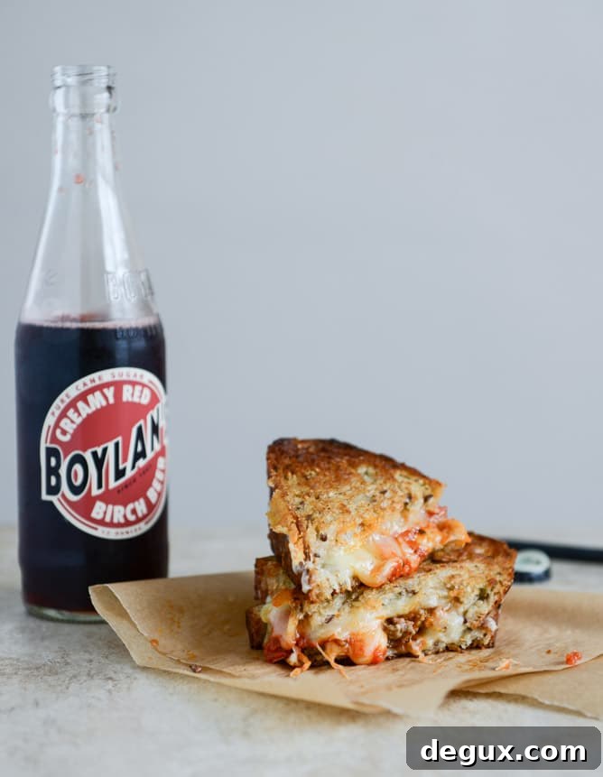 spicy mini meatball grilled cheese I howsweeteats.com