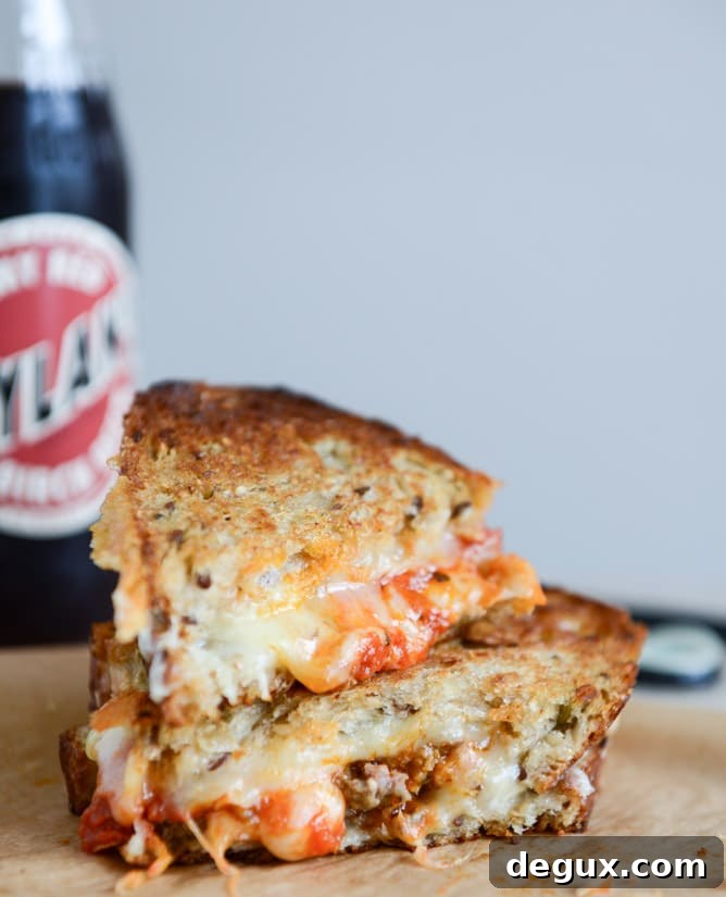 spicy mini meatball grilled cheese I howsweeteats.com