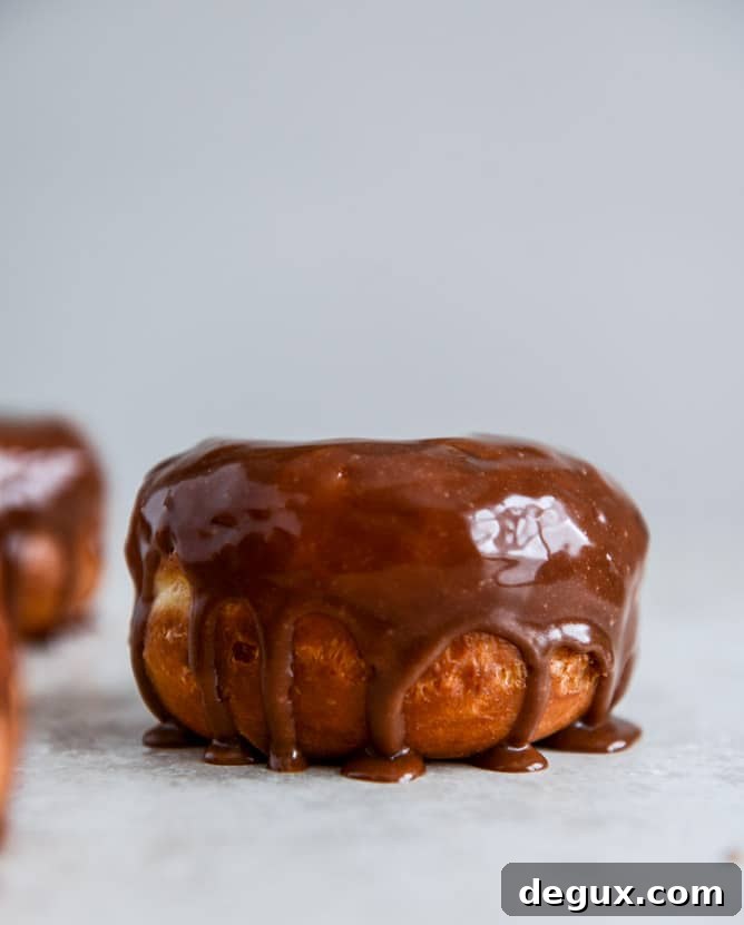 Crunchy Kettle Chip Chocolate Frosted Raised Donuts I howsweeteats.com Crunchy Kettle Chip Chocolate Frosted Raised Donuts I howsweeteats.com