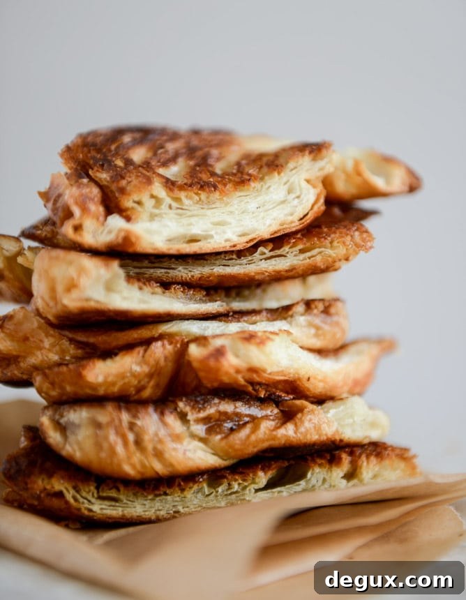 Crispy Croissant Sundaes with Red Wine Hot Fudge