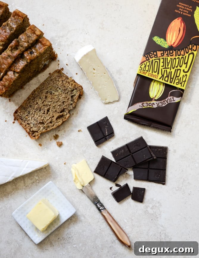 Banana Bread, Brie and Chocolate Grilled Cheese I howsweeteats.com