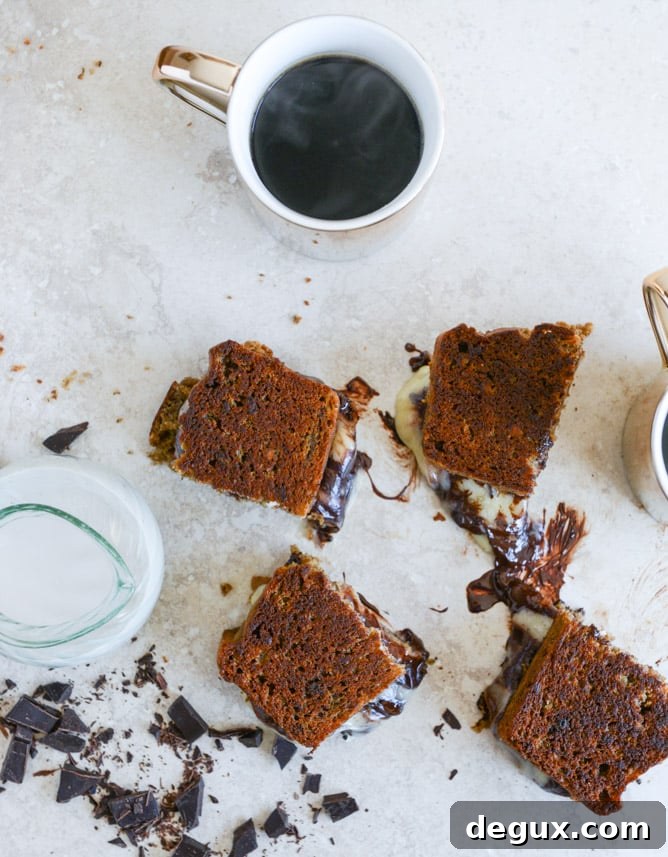 Banana Bread, Brie and Chocolate Grilled Cheese I howsweeteats.com