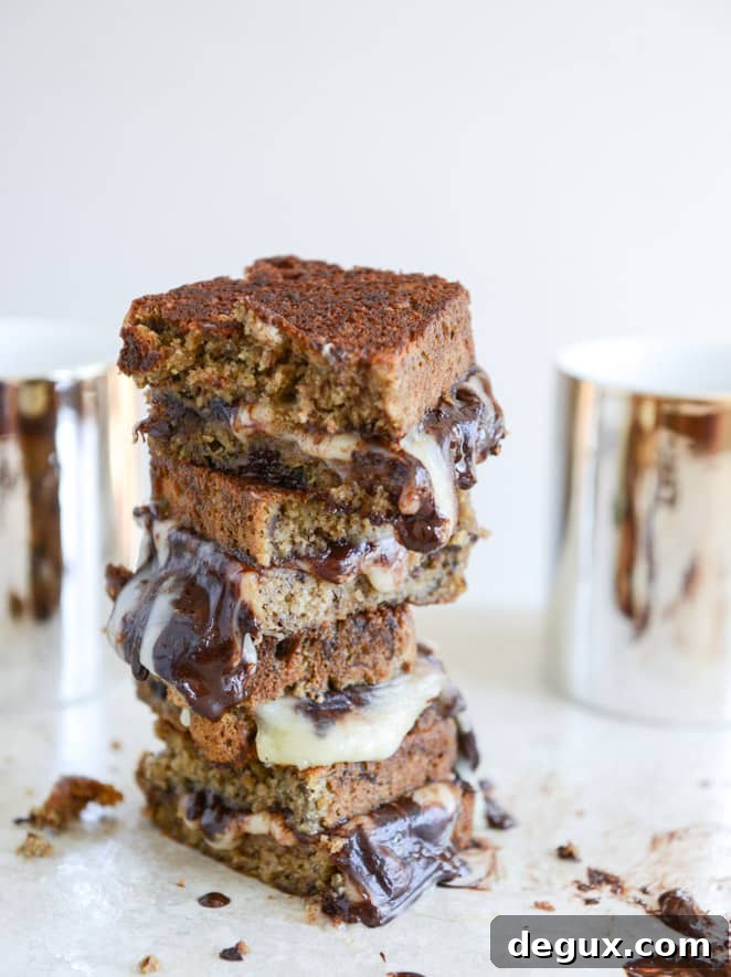 Banana Bread, Brie and Chocolate Grilled Cheese I howsweeteats.com