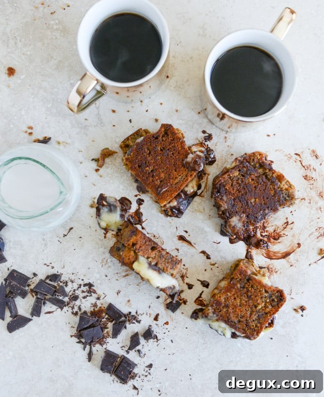 Banana Bread, Brie and Chocolate Grilled Cheese I howsweeteats.com