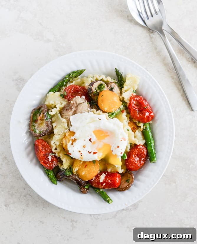 Spring Pasta with Blistered Tomatoes and Soft Eggs 2 Springtime Pasta with Blistered Tomatoes and Eggs I howsweeteats.com