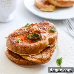 Romano-Crusted Savory French Toast with Cherry Tomato Basil Butter 7 img 37964 6