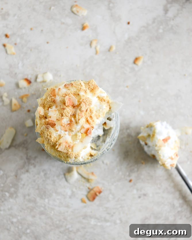 Coconut Cream Pie Chia Pudding Recipe for Creamy Dessert 2 coconut cream pie chia seed pudding I howsweeteats.com