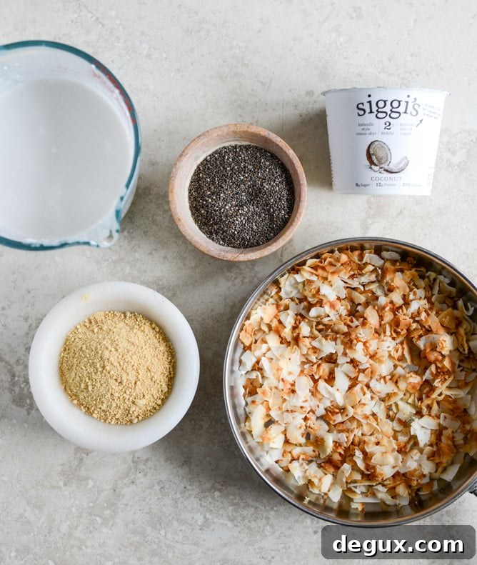 Coconut Cream Pie Chia Pudding Recipe for Creamy Dessert 3 coconut cream pie chia seed pudding I howsweeteats.com