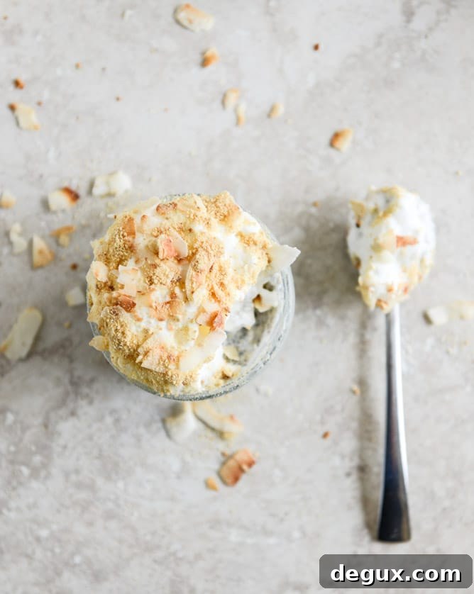 Coconut Cream Pie Chia Pudding Recipe for Creamy Dessert 7 coconut cream pie chia seed pudding I howsweeteats.com