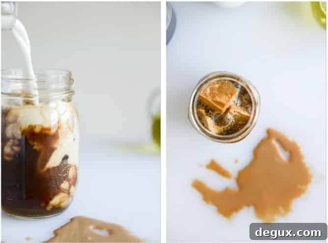 Refreshing Mint Iced Coffee Recipe for Summer 5 fresh mint iced coffee I howsweeteats.com