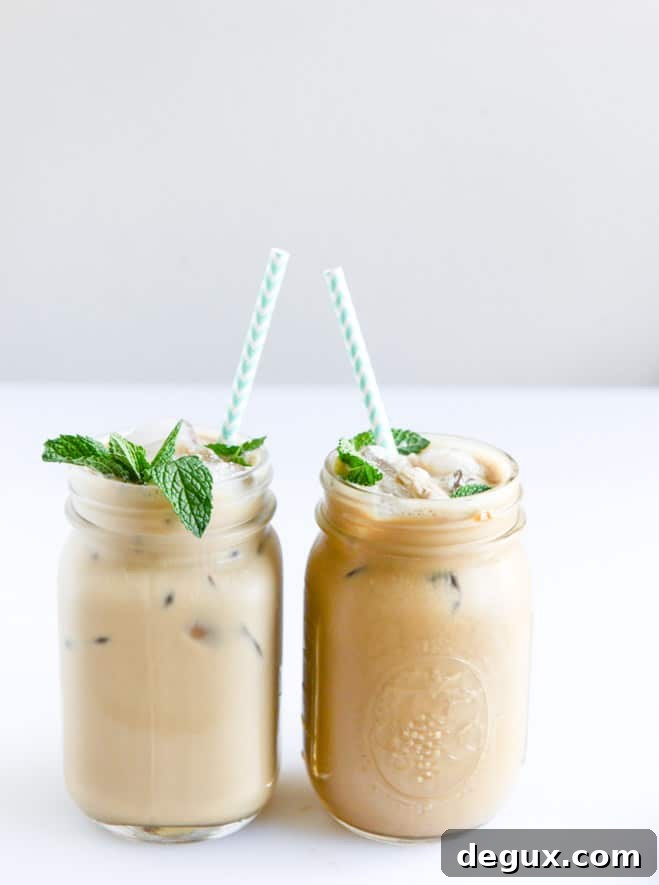 Refreshing Mint Iced Coffee Recipe for Summer 8 fresh mint iced coffee I howsweeteats.com