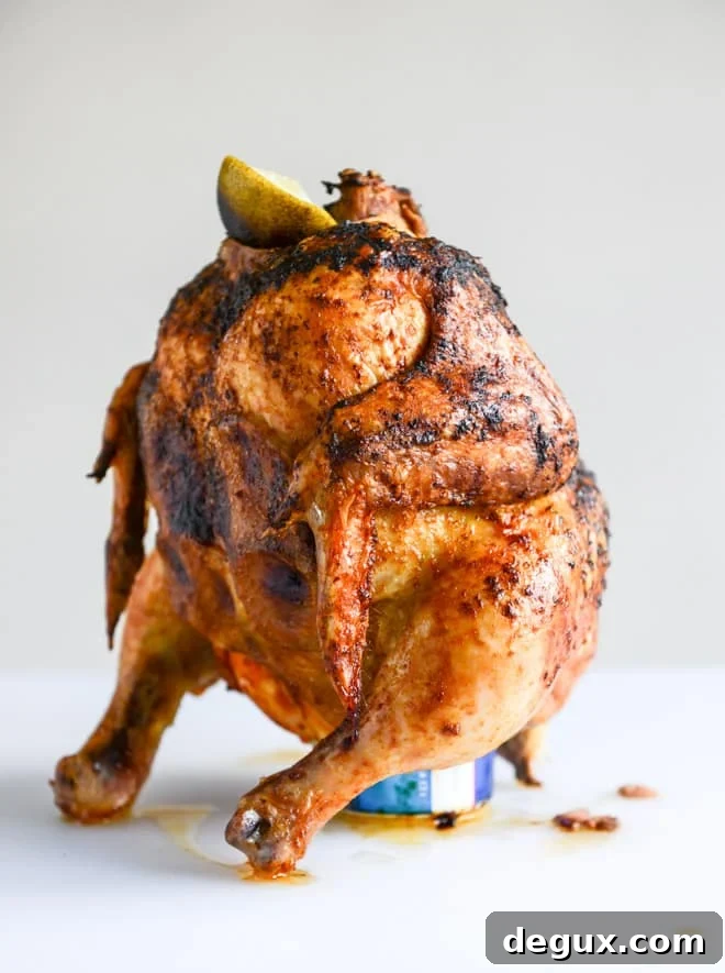 beer can chicken I howsweeteats.com