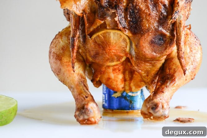 beer can chicken I howsweeteats.com