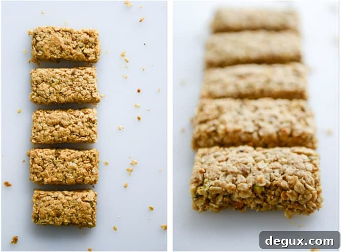 Chewy Pistachio Macaroon Granola Bars Recipe for Snack Lovers 4 chewy pistachio maracoon granola bars I howsweeteats.com
