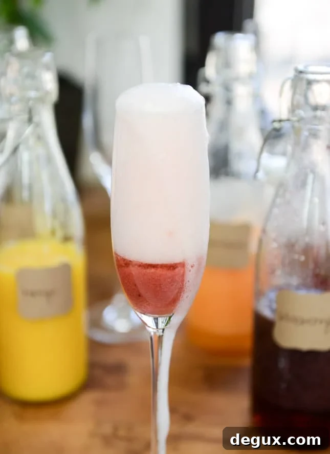 Build a DIY Bellini Bar for a Fresh Spring Brunch 6 DIY bellini bar I howsweeteats.com