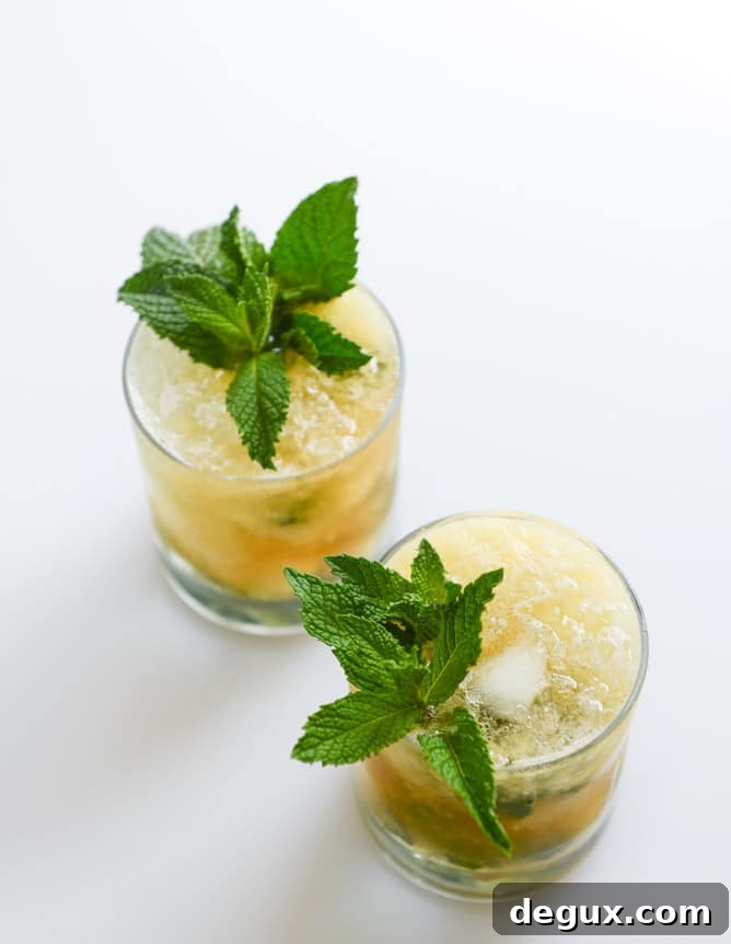 pineapple mint juleps I howsweeteats.com