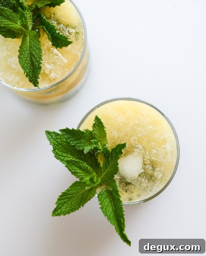 pineapple mint juleps I howsweeteats.com