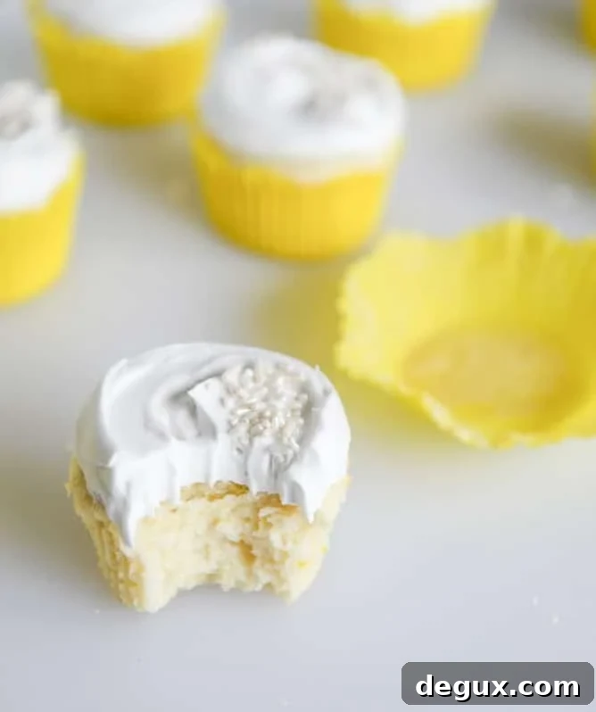 Fluffy Lemon Cupcakes with Whipped Coconut Cream I howsweeteats.com