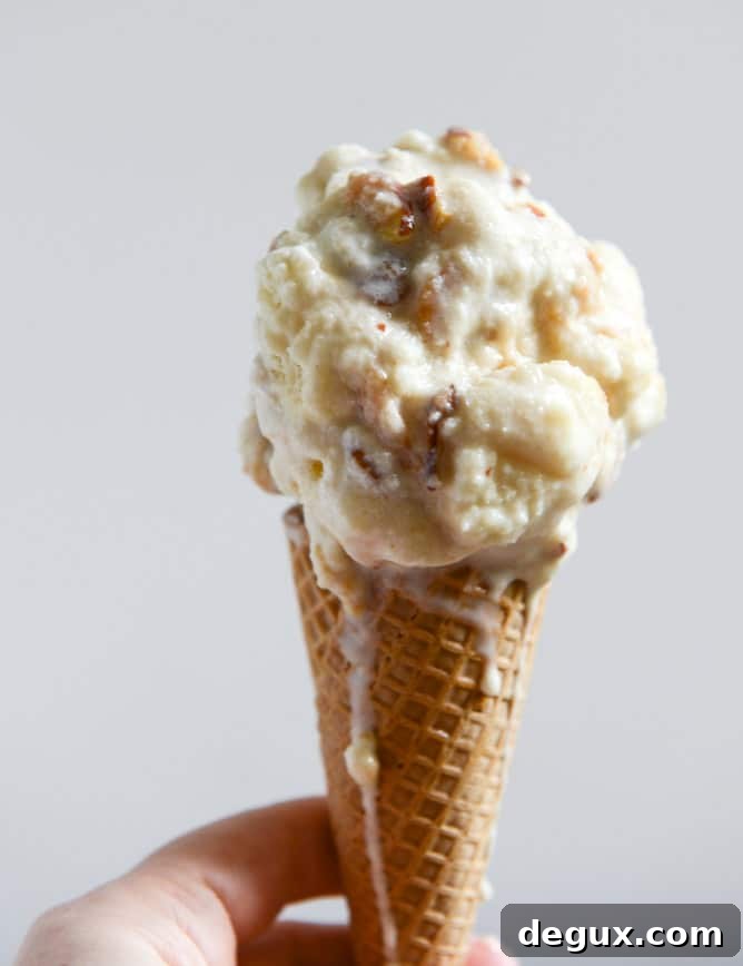 Almond Torte with Mascarpone Ice Cream and Brown Butter Crunch 4 Almond Torte Mascarpone Ice Cream with a Brown Butter Almond Crunch I howsweeteats.com