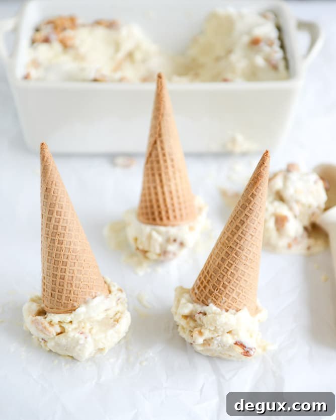 Almond Torte with Mascarpone Ice Cream and Brown Butter Crunch 5 Almond Torte Mascarpone Ice Cream with a Brown Butter Almond Crunch I howsweeteats.com
