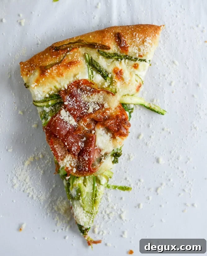 Shaved Asparagus & Whipped Ricotta Pizza Recipe 2 Asparagus Ribbon and Whipped Ricotta Pizza I howsweeteats.com