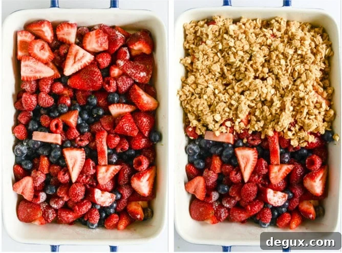 summer sangria triple berry crumble I howsweeteats.com