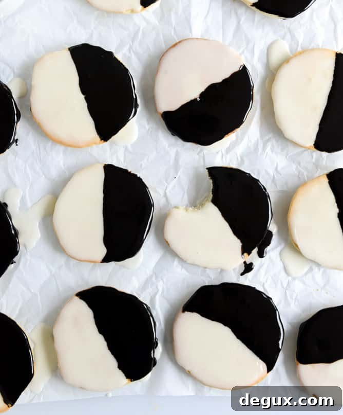 black and white cookie ice cream sandwiches I howsweeteats.com