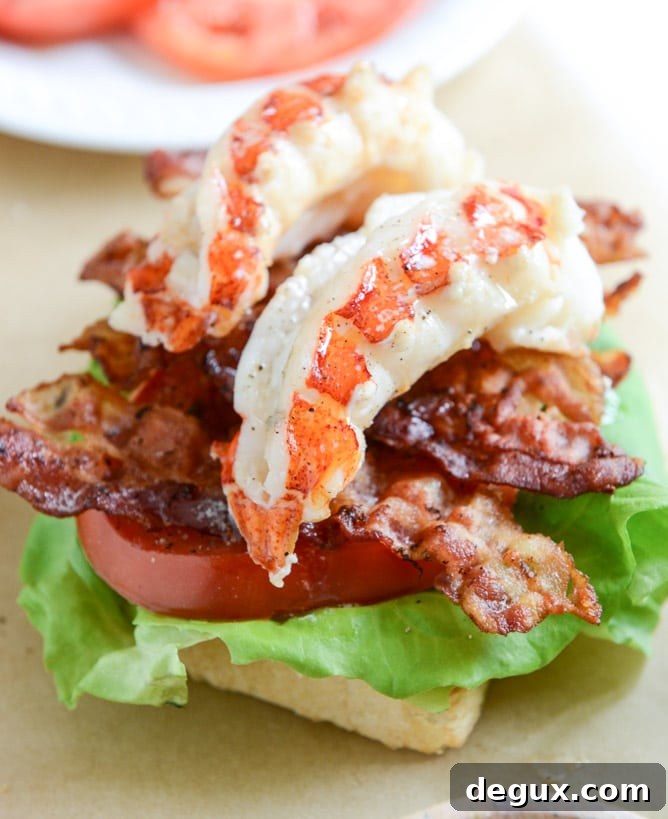 lobster BLTs I howsweeteats.com
