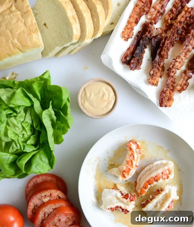 lobster BLTs I howsweeteats.com