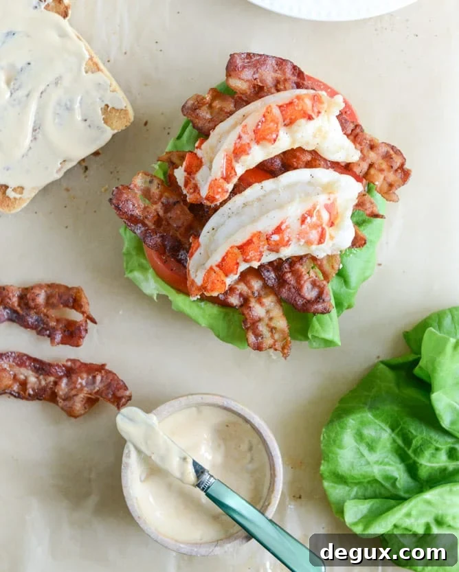lobster BLTs I howsweeteats.com