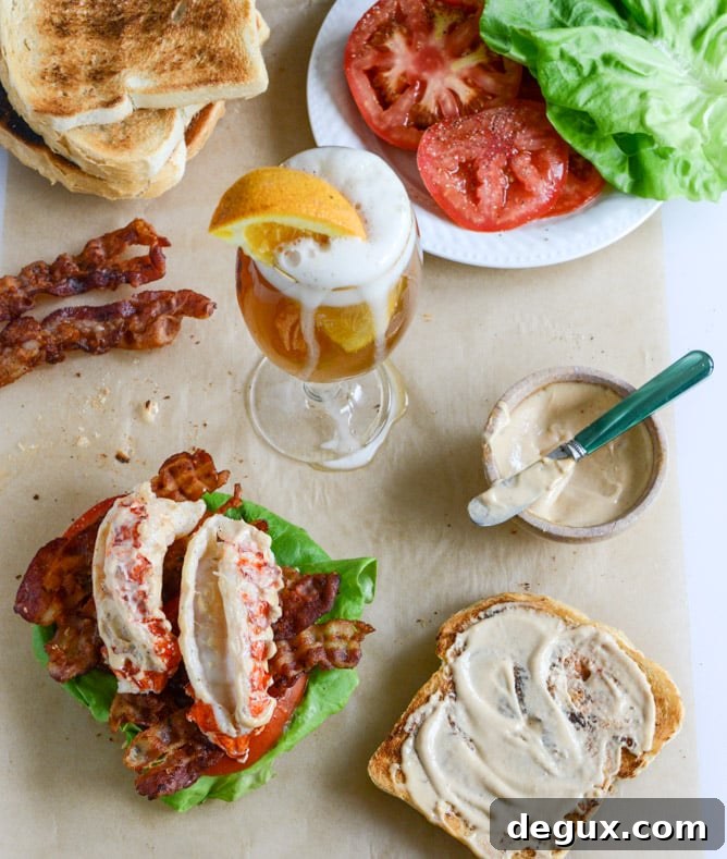 lobster BLTs I howsweeteats.com