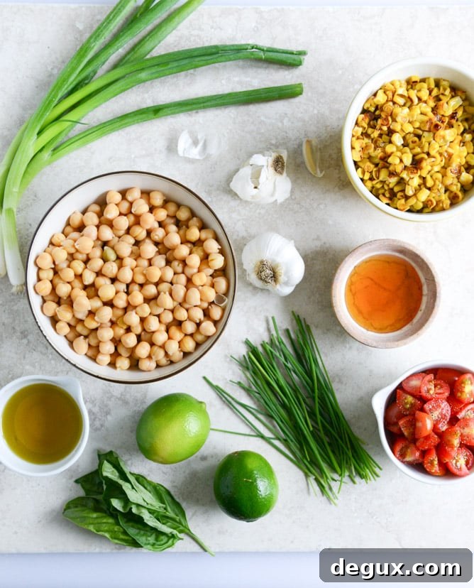 Chickpea Salad I Can’t Stop Making: Fresh Flavor in Minutes 3 summer chickpea salad with honey garlic lime vinaigrette I howsweeteats.com