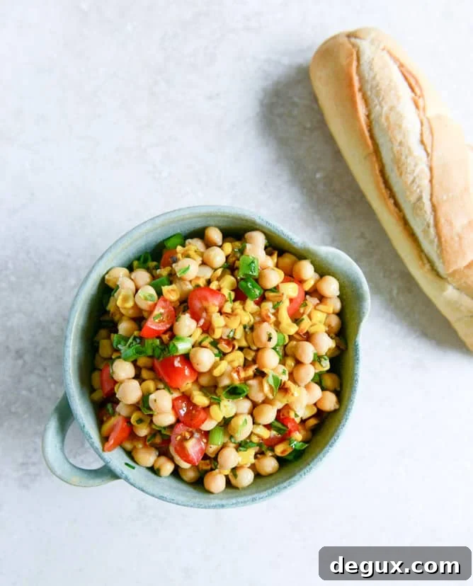 Chickpea Salad I Can’t Stop Making: Fresh Flavor in Minutes 6 summer chickpea salad with honey garlic lime vinaigrette I howsweeteats.com