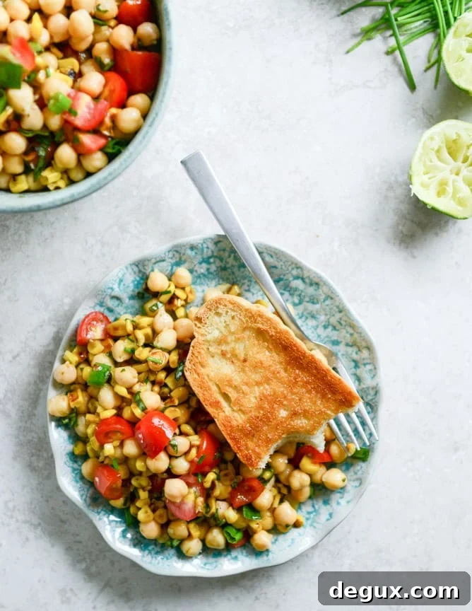 Chickpea Salad I Can’t Stop Making: Fresh Flavor in Minutes 8 summer chickpea salad with honey garlic lime vinaigrette I howsweeteats.com
