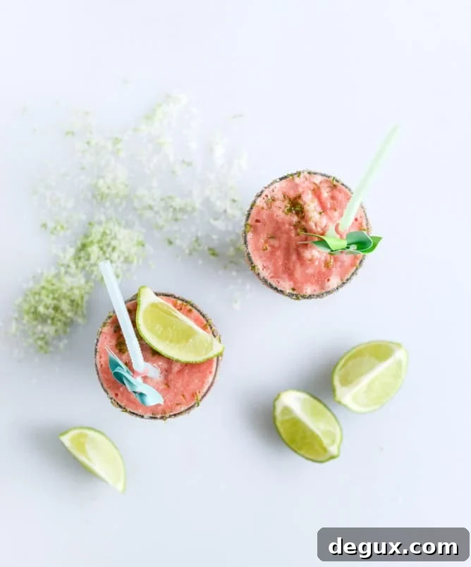 layered watermelon coconut shakes with salty lime sugar I howsweeteats.com