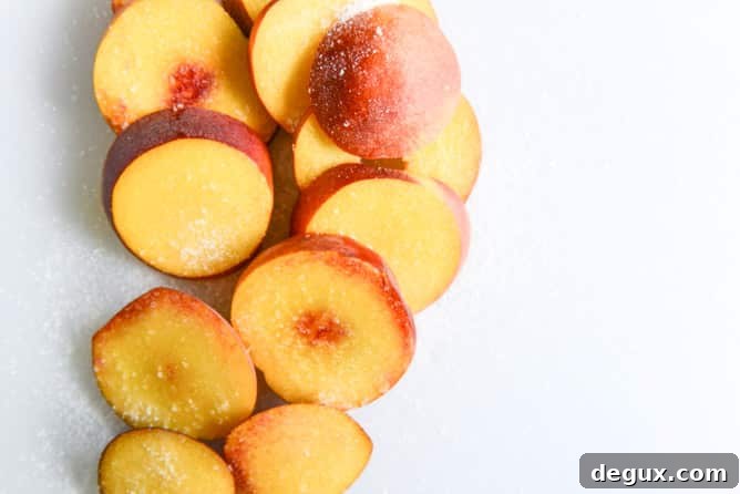 caramelized peach caprese with smoked sea salt I howsweeteats.com