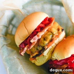 Smoky Sweet Cherry Pepper Cheeseburgers